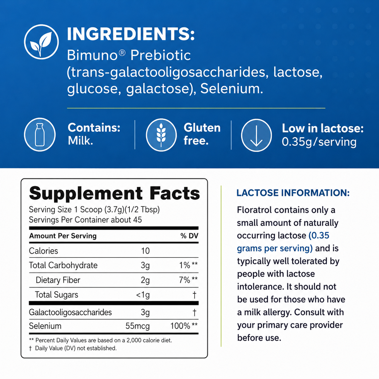 Floratrol™ Prebiotic Fiber