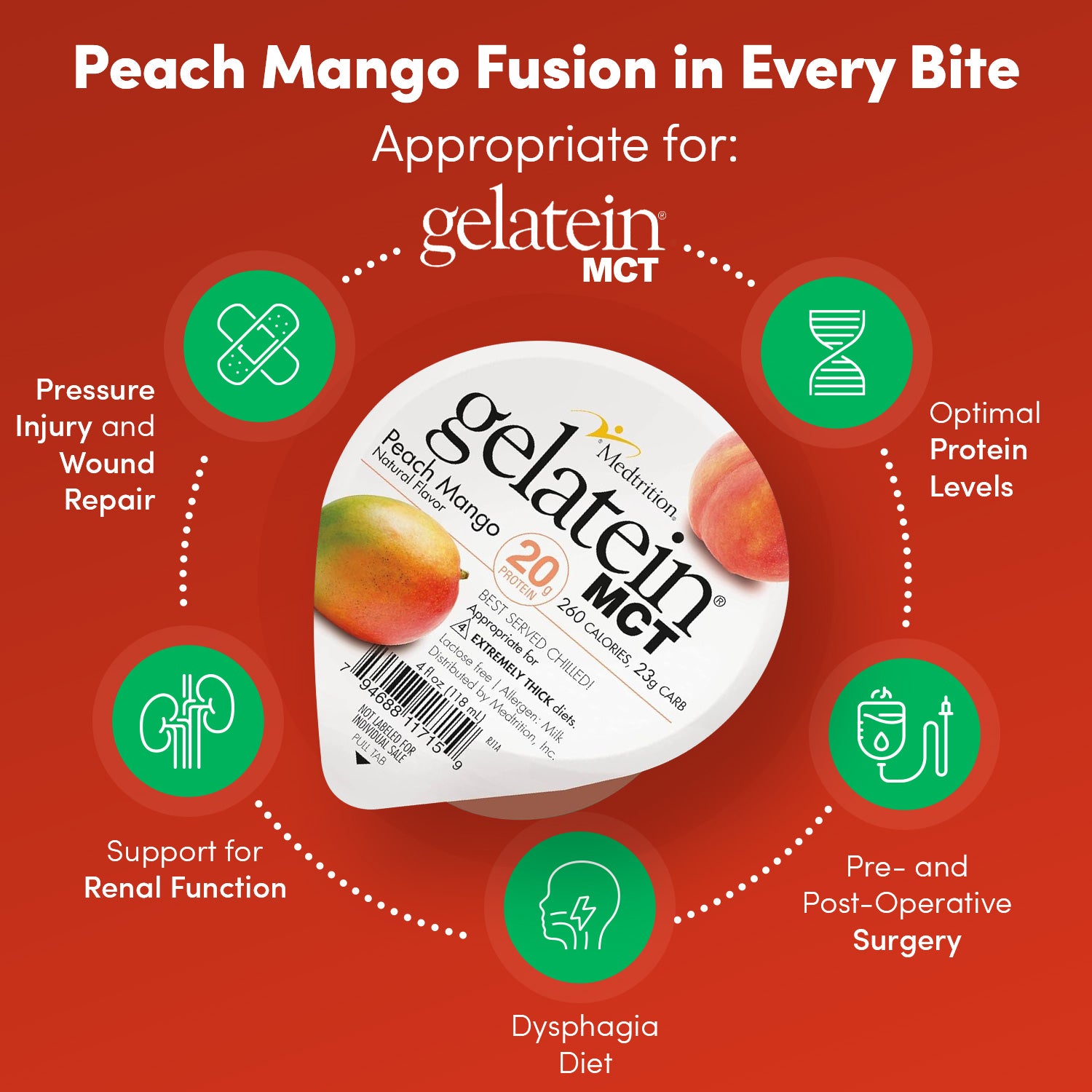 gelatein mct - peach mango