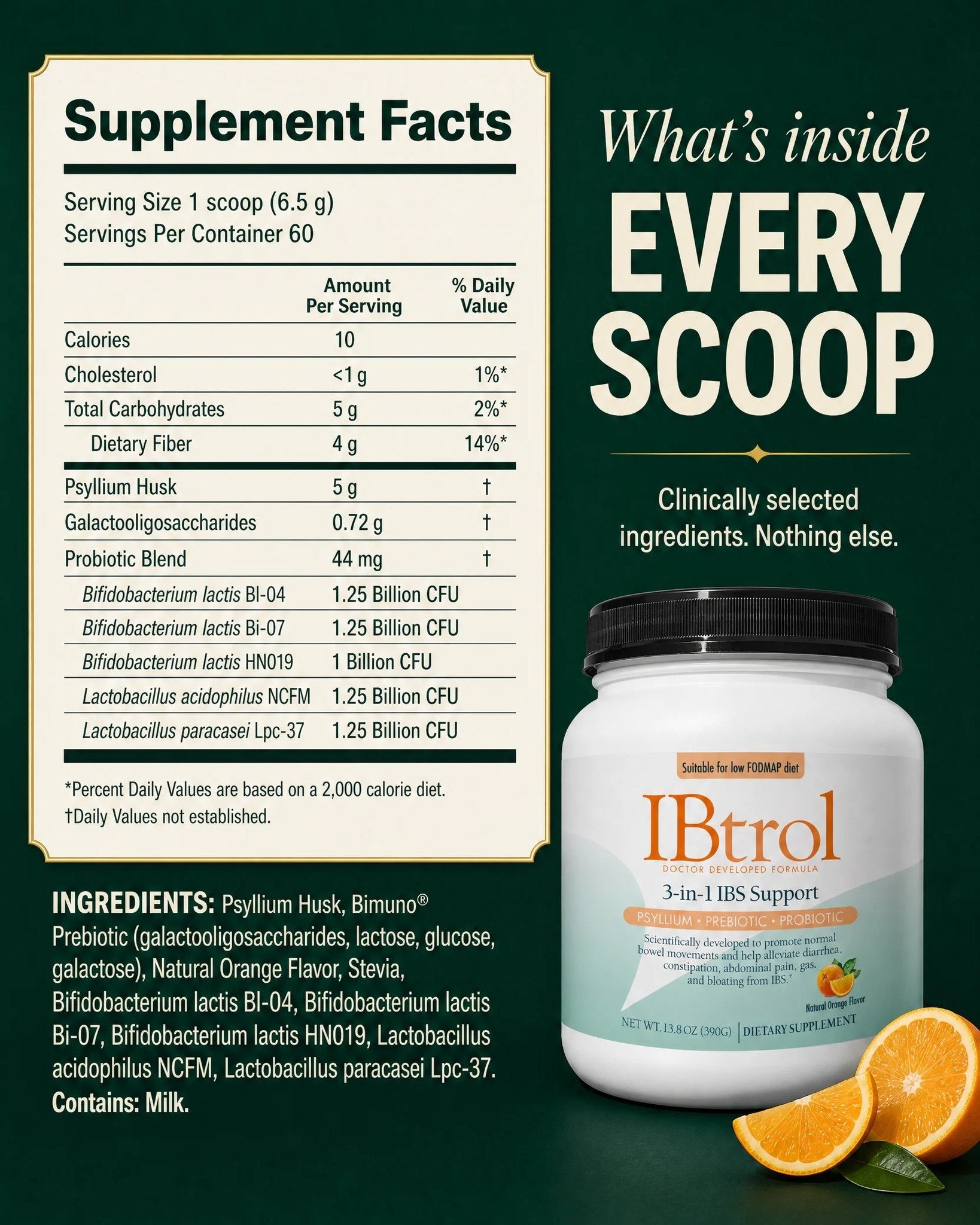 IBtrol® 3-in-1 IBS and Sensitive Gut Support