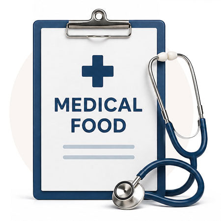 Medical food clipboard and stethoscope